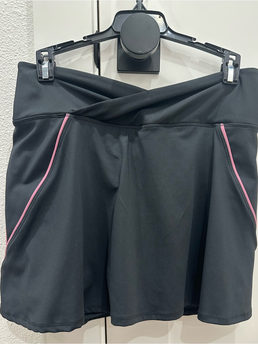 Sincerely Jules Black Athletic Skort with Pink Trim